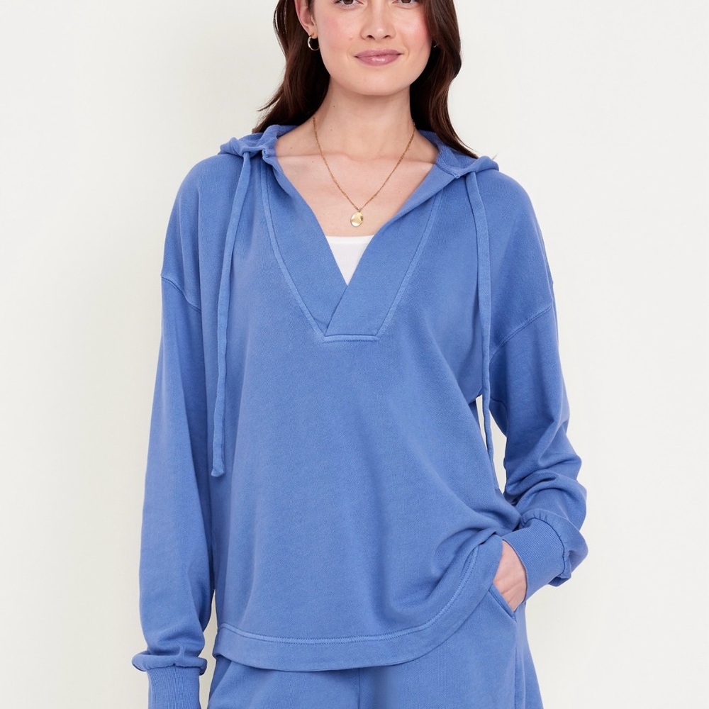 Old Navy Blue Women's Oversized Hoodie